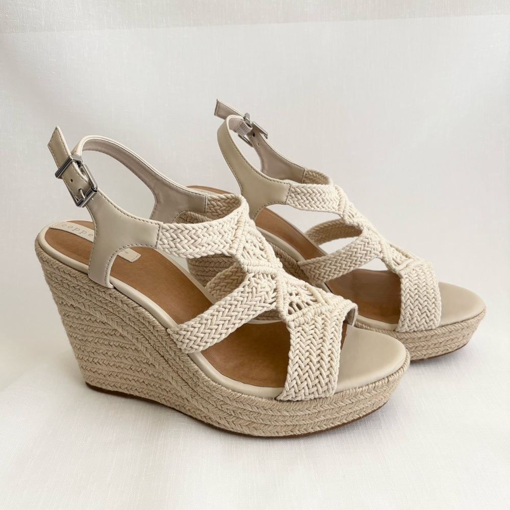 Copper Key | Dreamcatcher Macrame EspadrillIe Platform Wedges